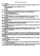 Một số câu hỏi ôn thi học sinh giỏi 9